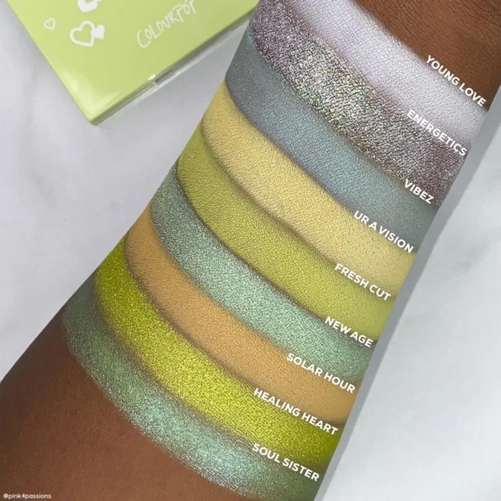 COLOURPOP Aura & Out Pressed Powder Palette 9 Shades of Eyeshadow NIB